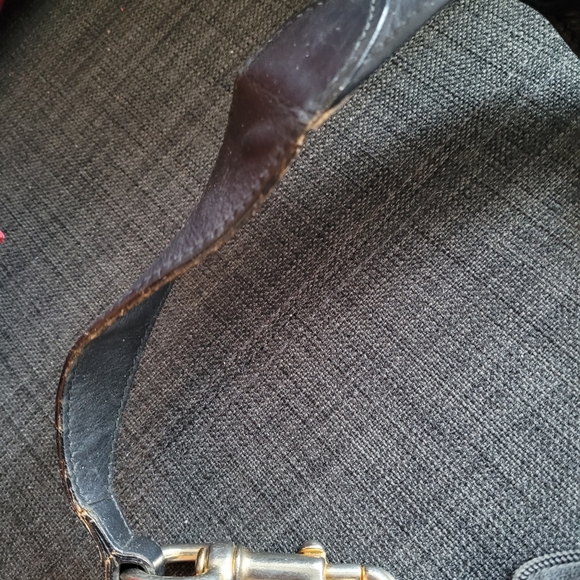 Authentic GUCCI Vintage Shoulder Cross Body Bag Black Leather - Picture 13 of 13